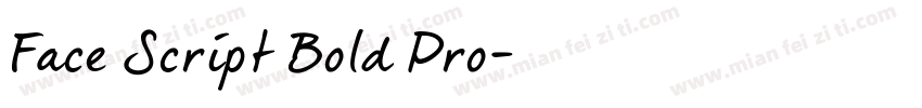 Face Script Bold Pro字体转换